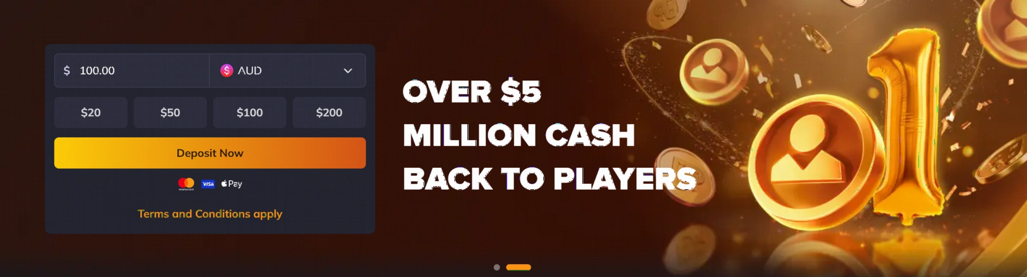 VegaStars daily cashback promotion